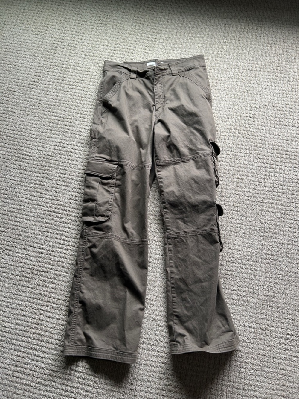 Abercrombie & Fitch Taupe Straight-Leg Pants